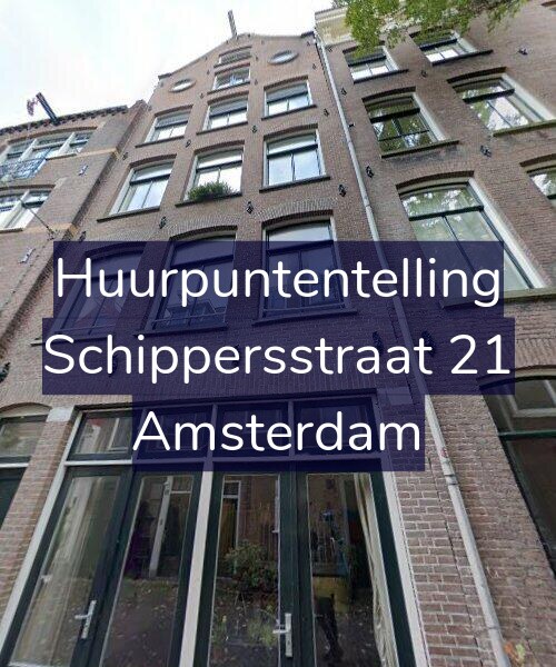 Foto gevel Huurpuntentelling voor Schippersstraat 21, Amsterdam