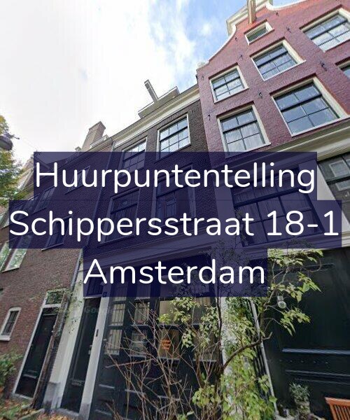 Foto gevel Huurpuntentelling voor Schippersstraat 18-1, Amsterdam