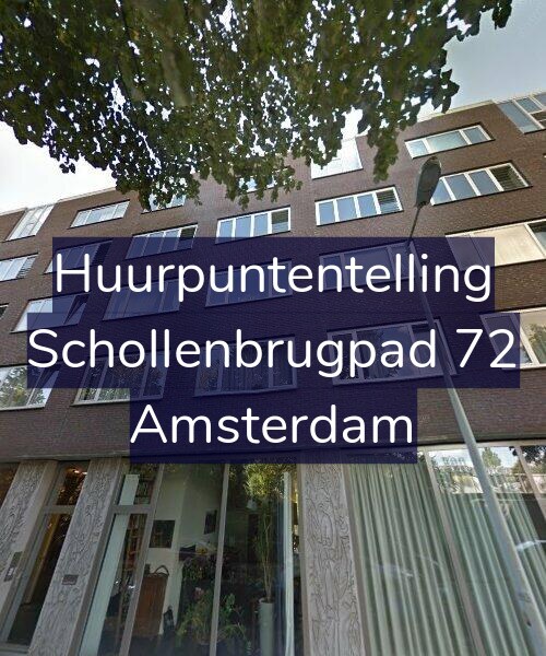Foto gevel Huurpuntentelling voor Schollenbrugpad 72, Amsterdam