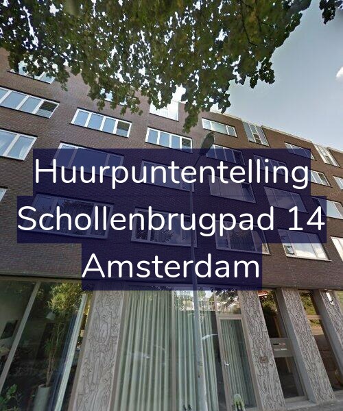 Foto gevel Huurpuntentelling voor Schollenbrugpad 14, Amsterdam