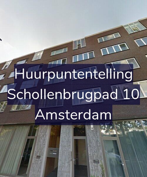 Foto gevel Huurpuntentelling voor Schollenbrugpad 10, Amsterdam