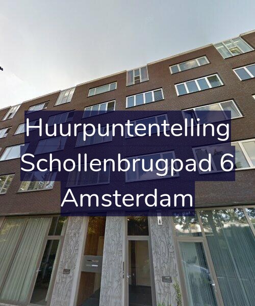 Foto gevel Huurpuntentelling voor Schollenbrugpad 6, Amsterdam