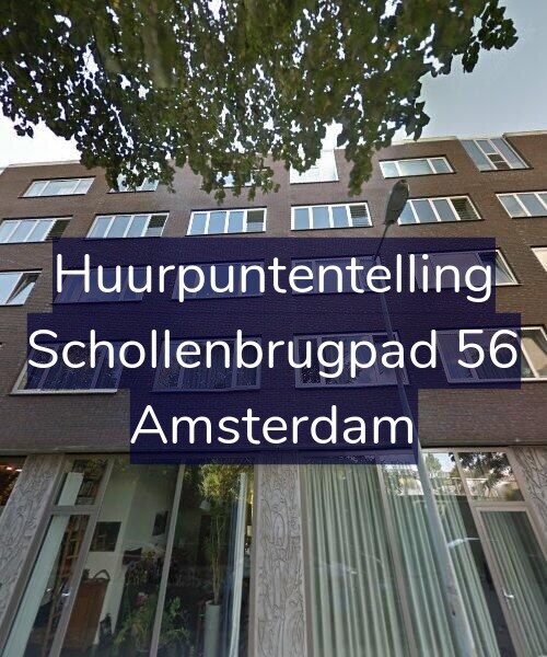 Foto gevel Huurpuntentelling voor Schollenbrugpad 56, Amsterdam