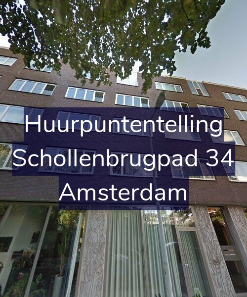 Foto gevel Huurpuntentelling voor Schollenbrugpad 34, Amsterdam