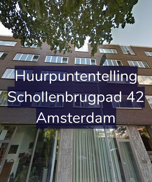 Foto gevel Huurpuntentelling voor Schollenbrugpad 42, Amsterdam