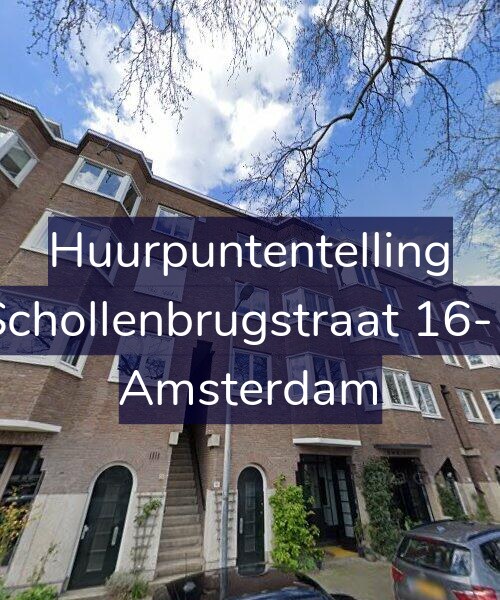 Foto gevel Huurpuntentelling voor Schollenbrugstraat 16-1, Amsterdam
