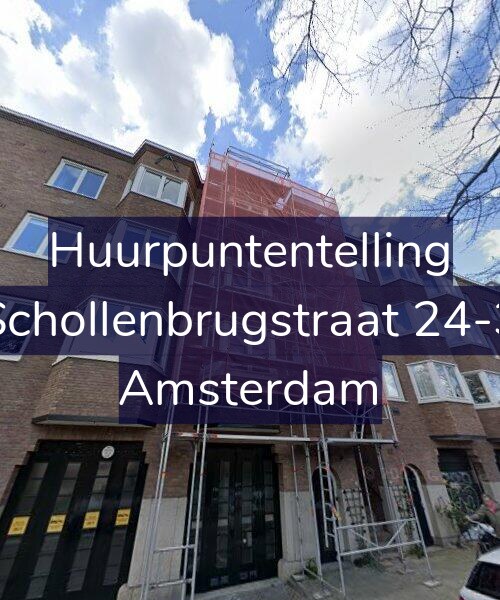 Foto gevel Huurpuntentelling voor Schollenbrugstraat 24-3, Amsterdam