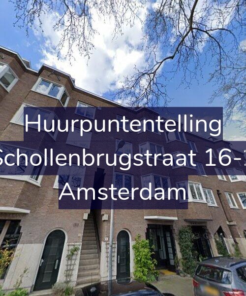 Foto gevel Huurpuntentelling voor Schollenbrugstraat 16-2, Amsterdam
