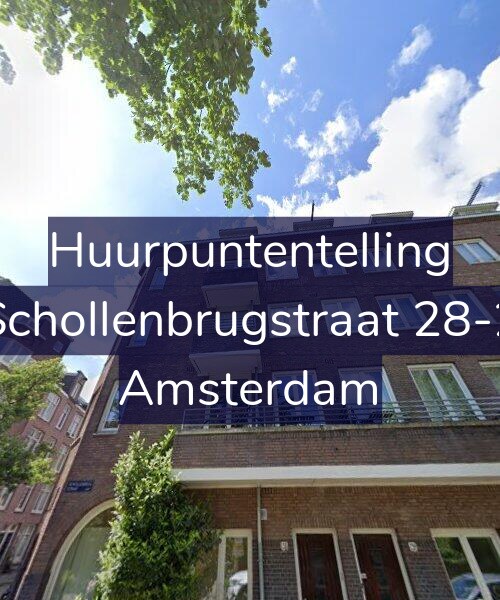 Foto gevel Huurpuntentelling voor Schollenbrugstraat 28-2, Amsterdam