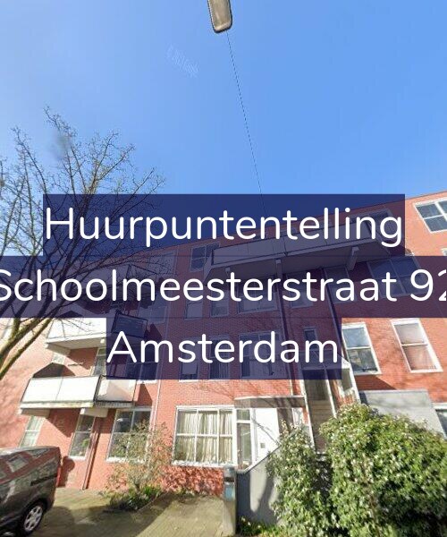 Foto gevel Huurpuntentelling voor Schoolmeesterstraat 92, Amsterdam