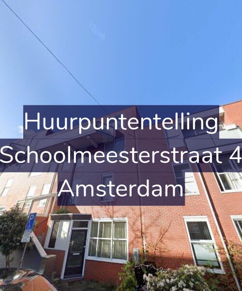 Foto gevel Huurpuntentelling voor Schoolmeesterstraat 4, Amsterdam