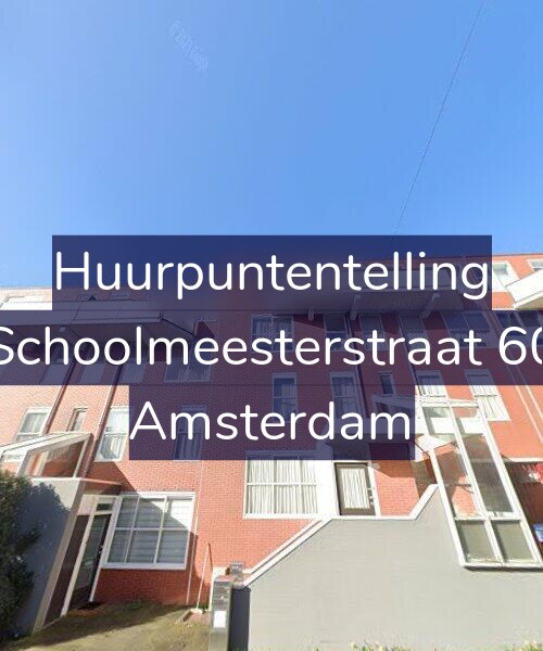 Foto gevel Huurpuntentelling voor Schoolmeesterstraat 60, Amsterdam