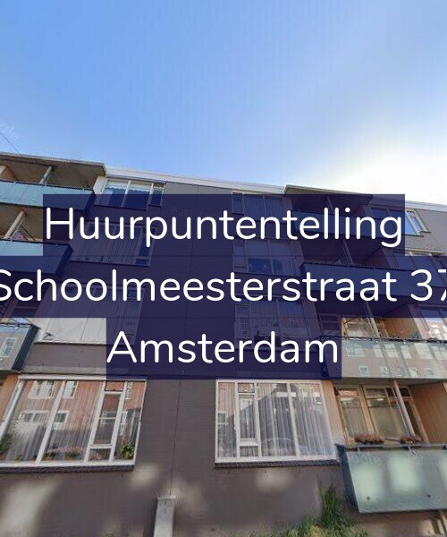 Foto gevel Huurpuntentelling voor Schoolmeesterstraat 37, Amsterdam