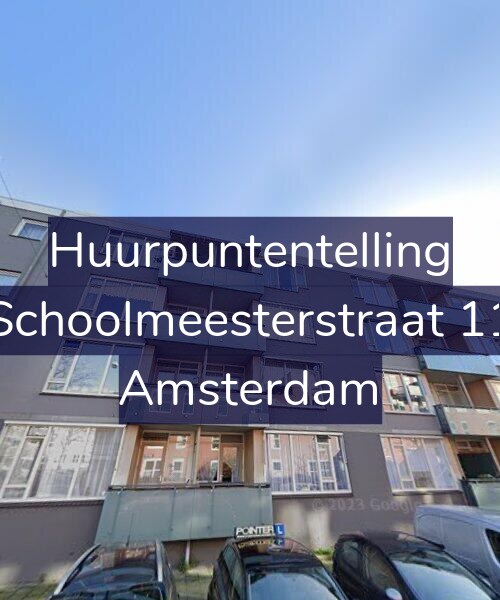Foto gevel Huurpuntentelling voor Schoolmeesterstraat 11, Amsterdam