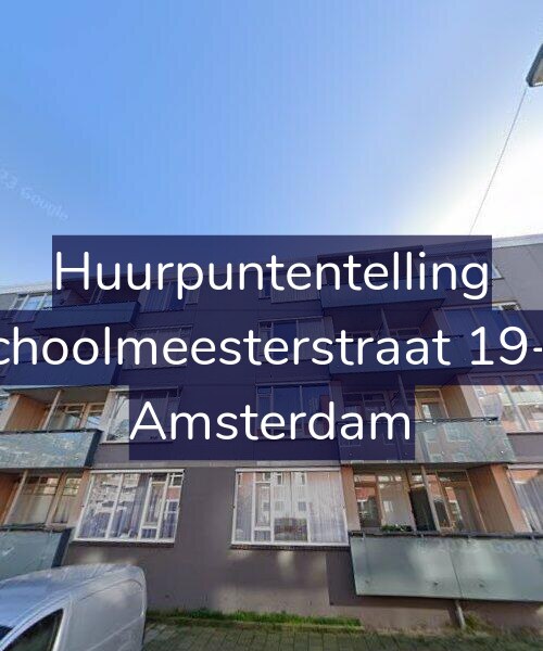 Foto gevel Huurpuntentelling voor Schoolmeesterstraat 19-A, Amsterdam