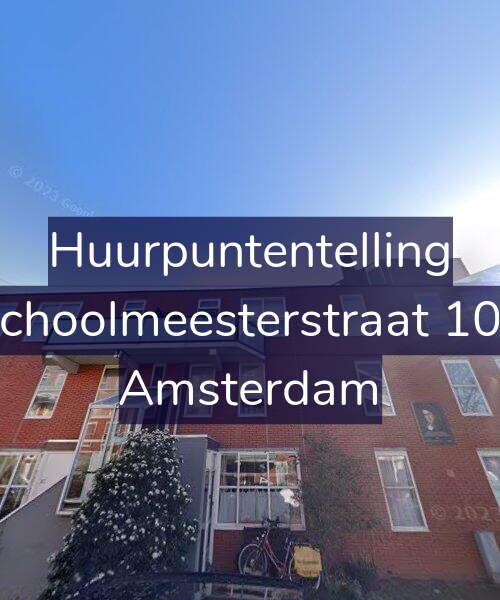Foto gevel Huurpuntentelling voor Schoolmeesterstraat 105, Amsterdam