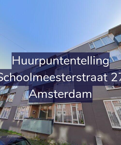 Foto gevel Huurpuntentelling voor Schoolmeesterstraat 27, Amsterdam