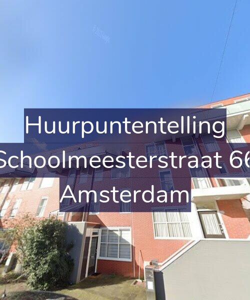 Foto gevel Huurpuntentelling voor Schoolmeesterstraat 66, Amsterdam
