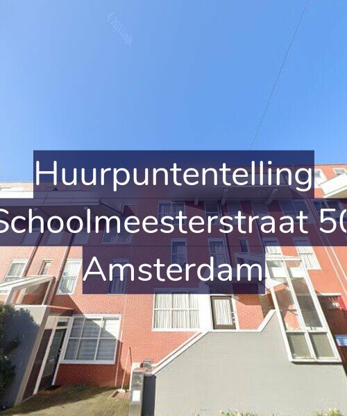 Foto gevel Huurpuntentelling voor Schoolmeesterstraat 50, Amsterdam