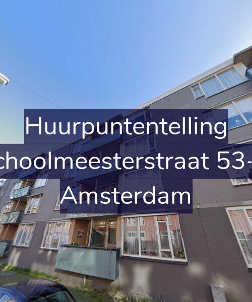 Foto gevel Huurpuntentelling voor Schoolmeesterstraat 53-A, Amsterdam