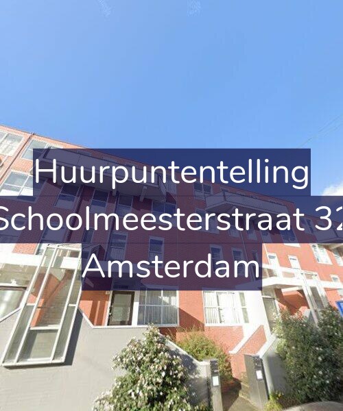 Foto gevel Huurpuntentelling voor Schoolmeesterstraat 32, Amsterdam