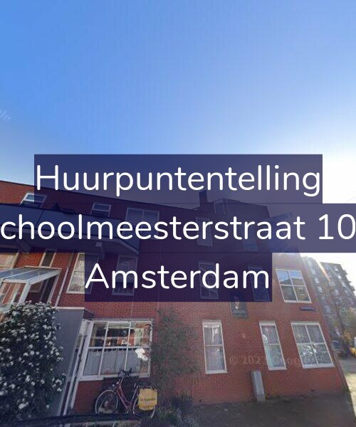 Foto gevel Huurpuntentelling voor Schoolmeesterstraat 109, Amsterdam