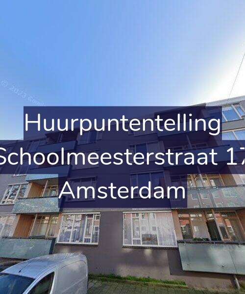 Foto gevel Huurpuntentelling voor Schoolmeesterstraat 17, Amsterdam