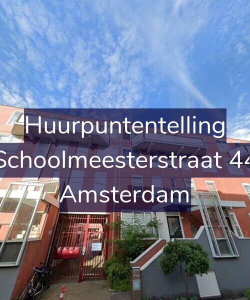Foto gevel Huurpuntentelling voor Schoolmeesterstraat 44, Amsterdam