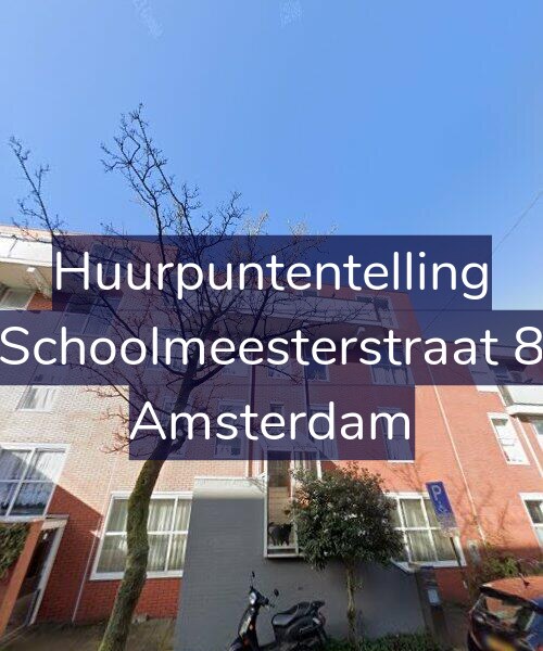 Foto gevel Huurpuntentelling voor Schoolmeesterstraat 8, Amsterdam
