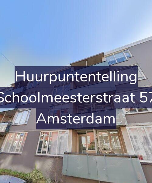 Foto gevel Huurpuntentelling voor Schoolmeesterstraat 57, Amsterdam