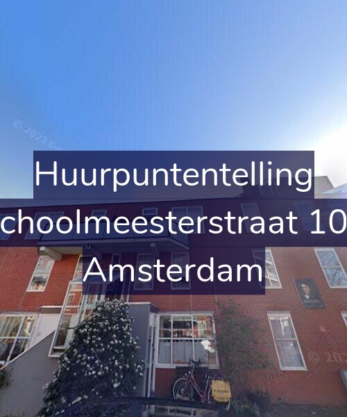 Foto gevel Huurpuntentelling voor Schoolmeesterstraat 103, Amsterdam