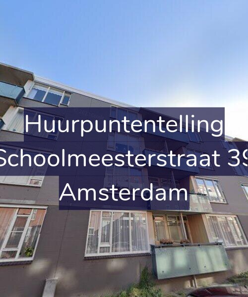 Foto gevel Huurpuntentelling voor Schoolmeesterstraat 39, Amsterdam