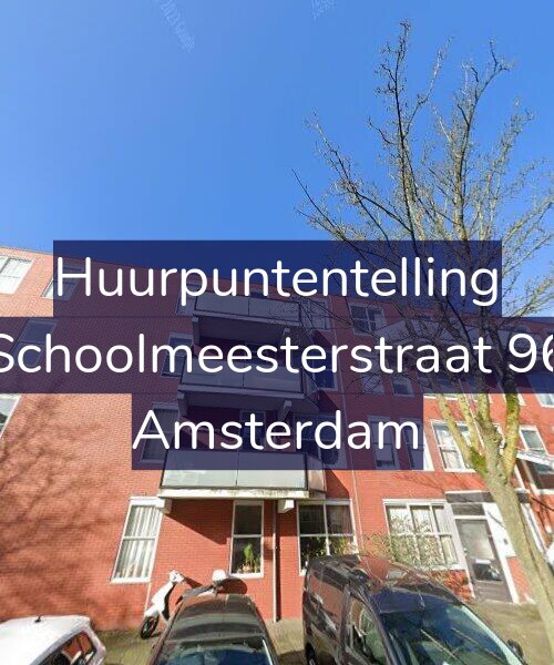 Foto gevel Huurpuntentelling voor Schoolmeesterstraat 96, Amsterdam