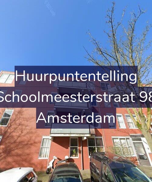 Foto gevel Huurpuntentelling voor Schoolmeesterstraat 98, Amsterdam