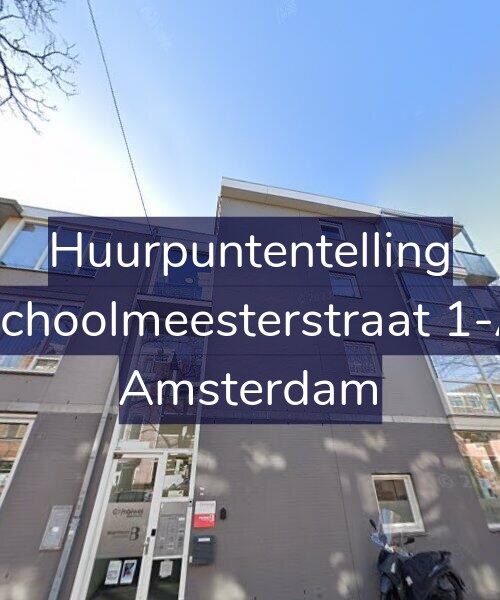 Foto gevel Huurpuntentelling voor Schoolmeesterstraat 1-A, Amsterdam