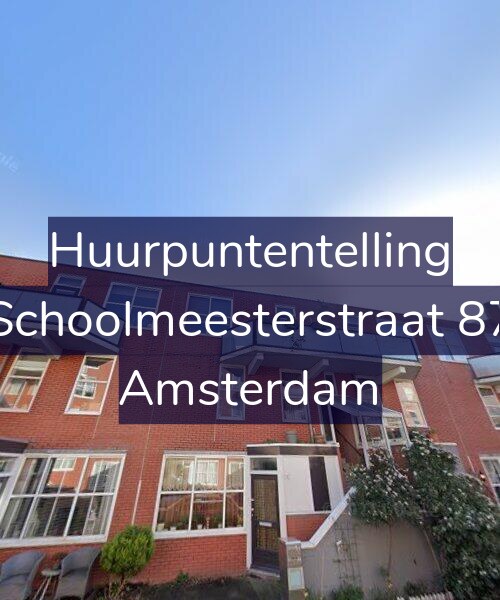 Foto gevel Huurpuntentelling voor Schoolmeesterstraat 87, Amsterdam