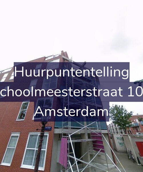 Foto gevel Huurpuntentelling voor Schoolmeesterstraat 106, Amsterdam