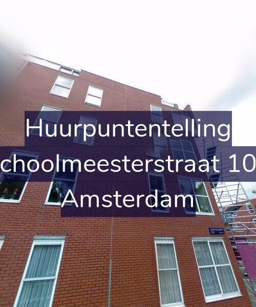 Foto gevel Huurpuntentelling voor Schoolmeesterstraat 104, Amsterdam