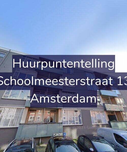 Foto gevel Huurpuntentelling voor Schoolmeesterstraat 13, Amsterdam