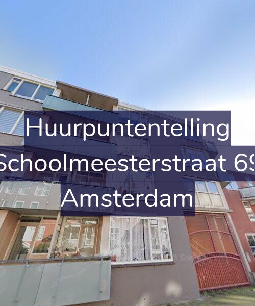 Foto gevel Huurpuntentelling voor Schoolmeesterstraat 69, Amsterdam