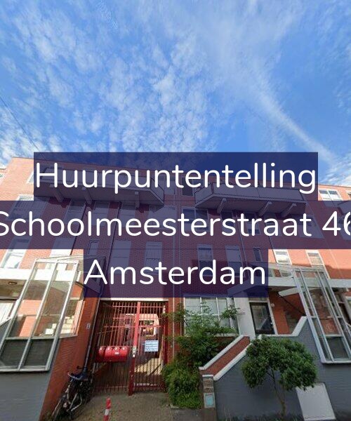 Foto gevel Huurpuntentelling voor Schoolmeesterstraat 46, Amsterdam