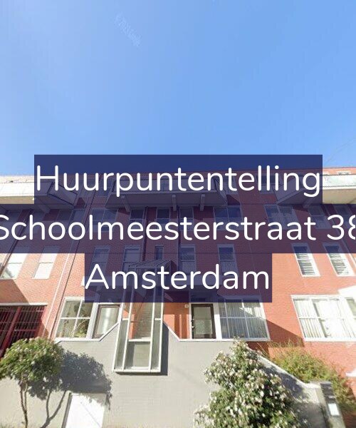 Foto gevel Huurpuntentelling voor Schoolmeesterstraat 38, Amsterdam