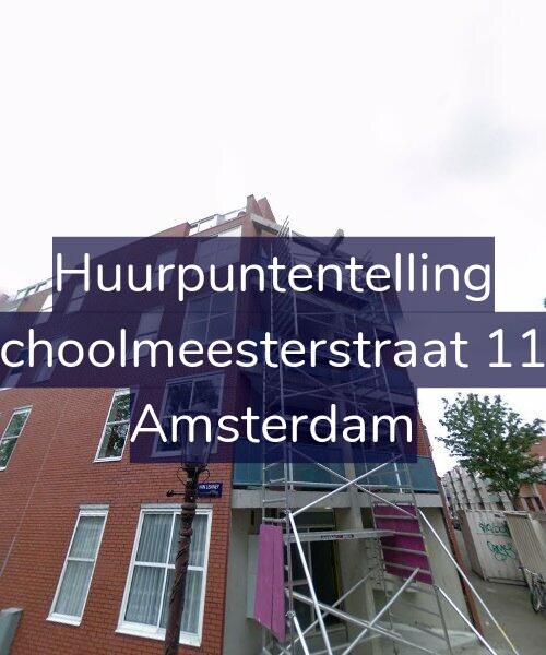 Foto gevel Huurpuntentelling voor Schoolmeesterstraat 112, Amsterdam