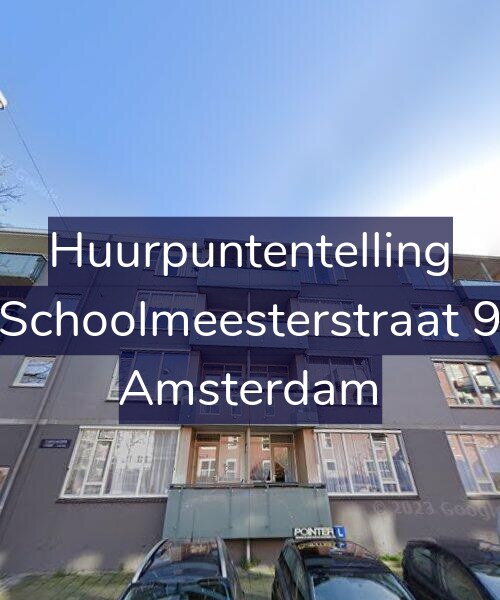 Foto gevel Huurpuntentelling voor Schoolmeesterstraat 9, Amsterdam