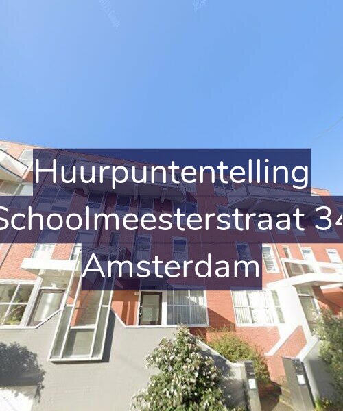 Foto gevel Huurpuntentelling voor Schoolmeesterstraat 34, Amsterdam