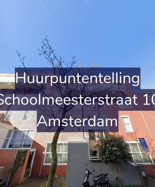 Foto gevel Huurpuntentelling voor Schoolmeesterstraat 10, Amsterdam