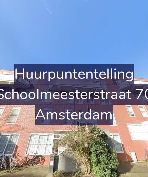 Foto gevel Huurpuntentelling voor Schoolmeesterstraat 70, Amsterdam