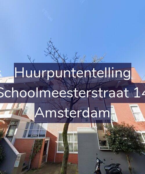 Foto gevel Huurpuntentelling voor Schoolmeesterstraat 14, Amsterdam