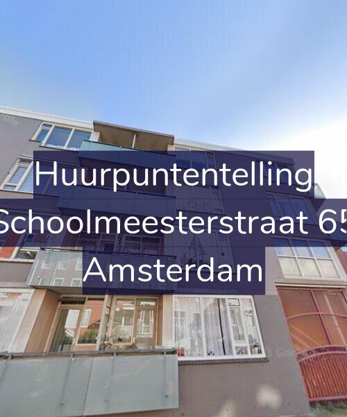 Foto gevel Huurpuntentelling voor Schoolmeesterstraat 65, Amsterdam