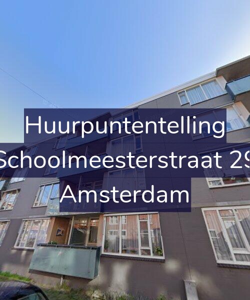 Foto gevel Huurpuntentelling voor Schoolmeesterstraat 29, Amsterdam